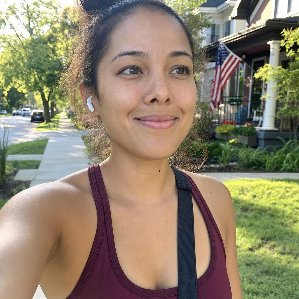 Optimistic American with a fresh financial start